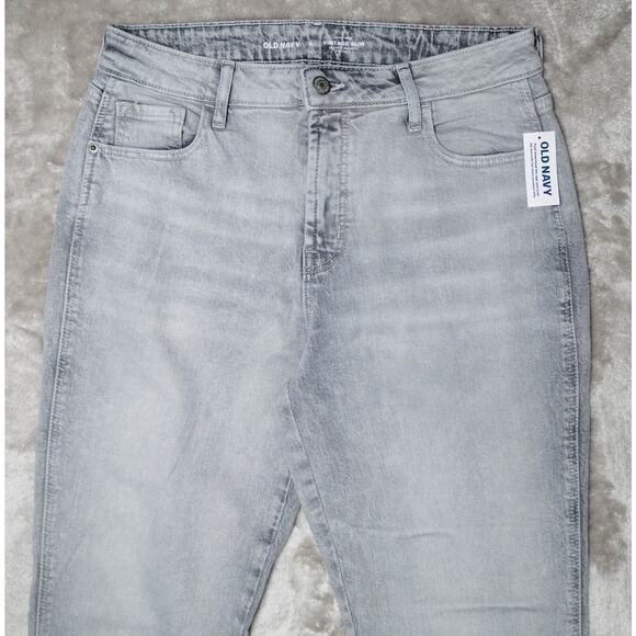Old Navy Vintage Slim Gray High Rise Straight Leg Jeans Womens Size 6 NWT - Picture 12 of 16